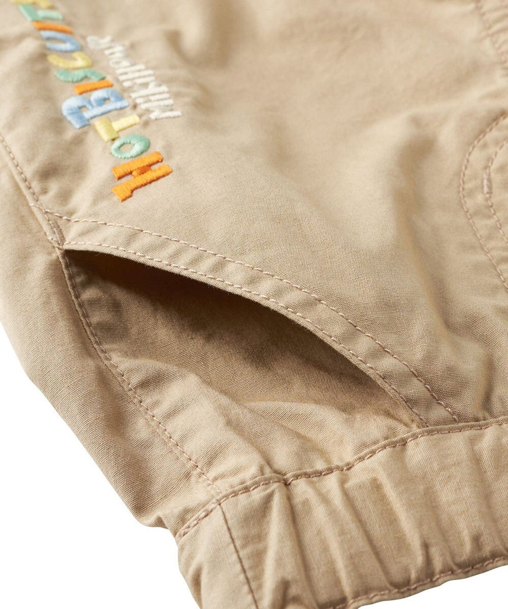MIKI HOUSE HOT BISCUITS 【80-120cm】 パステルロゴ 6分丈パンツ 
