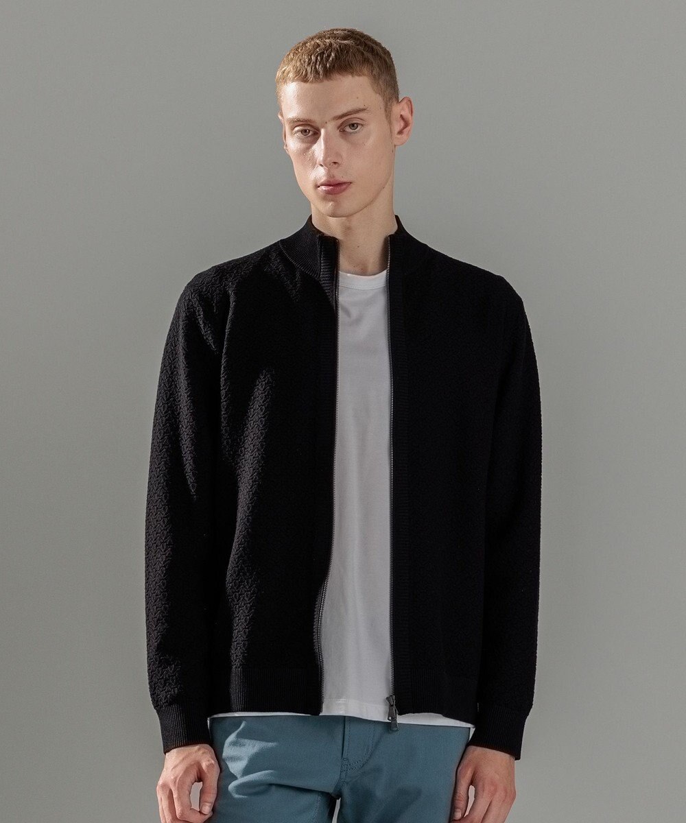 JOSEPH HOMME 【イージーケア】 ヴィスコースリンクス　ジップアップカーディガン 