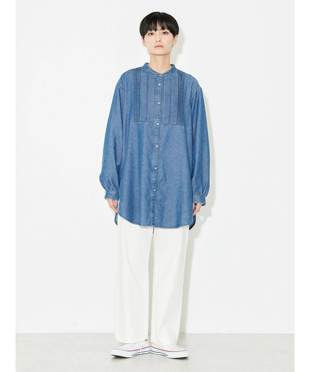 AMERICAN HOLIC デニムブザムバックボタンチュニック 