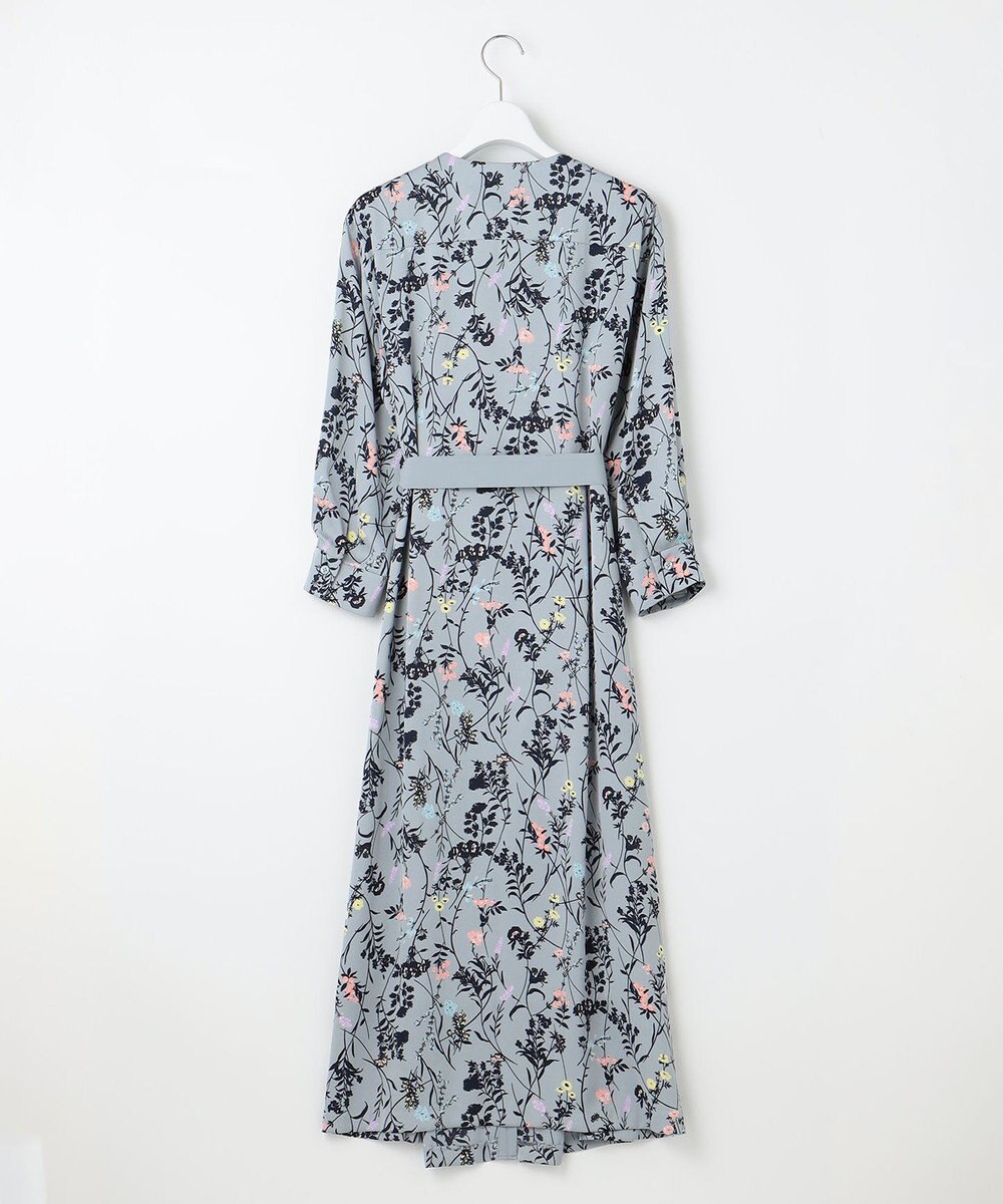 自由区 S 【WEB&一部店舗限定】ハーバルフロープリント8分袖 ワンピース 