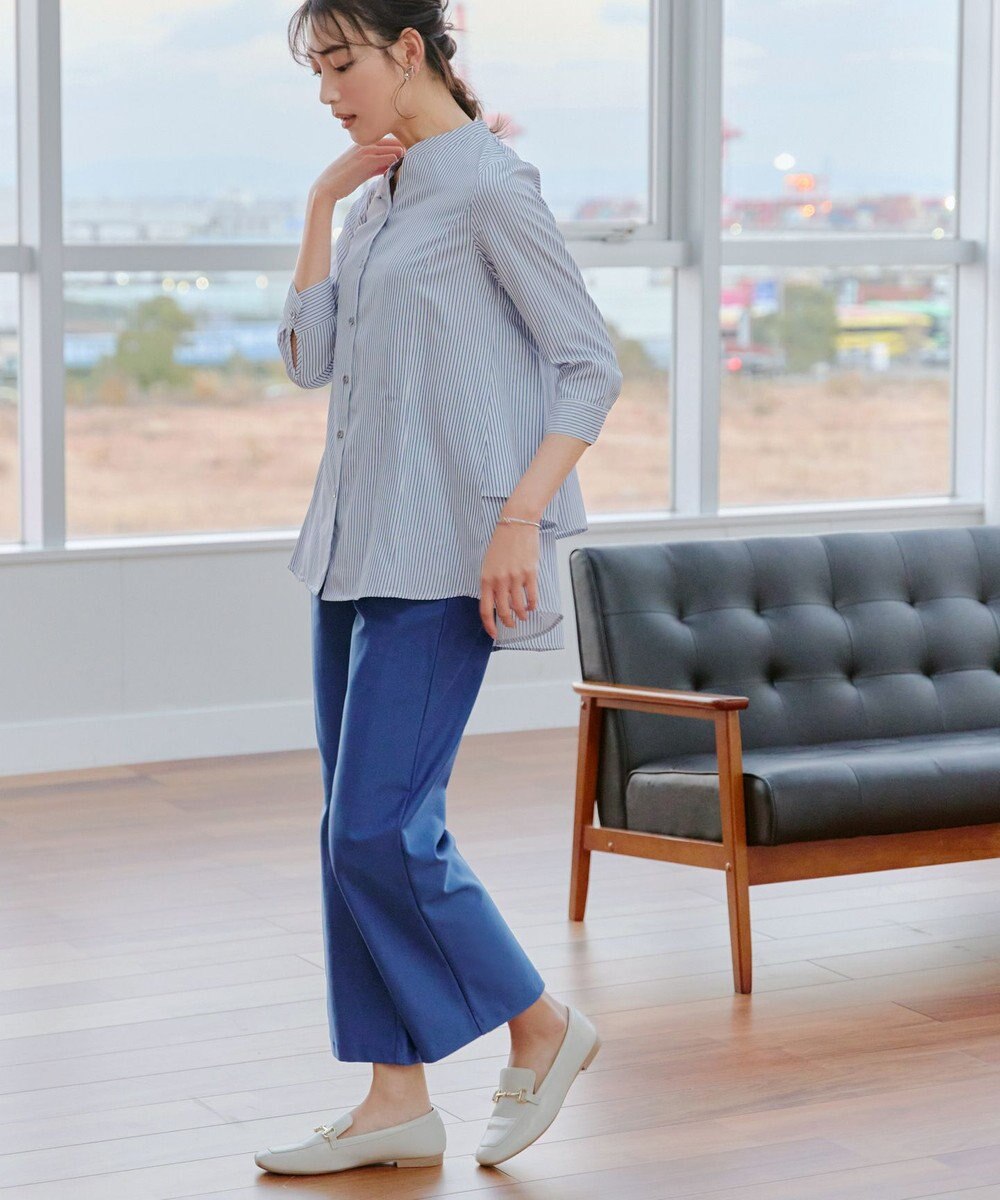 Tiaclasse 【日本製・新色追加・洗える・ストレッチ】エアシルキーワイドパンツ 