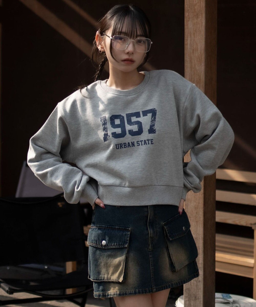 WEGO 裏起毛グラフィックスウェット 