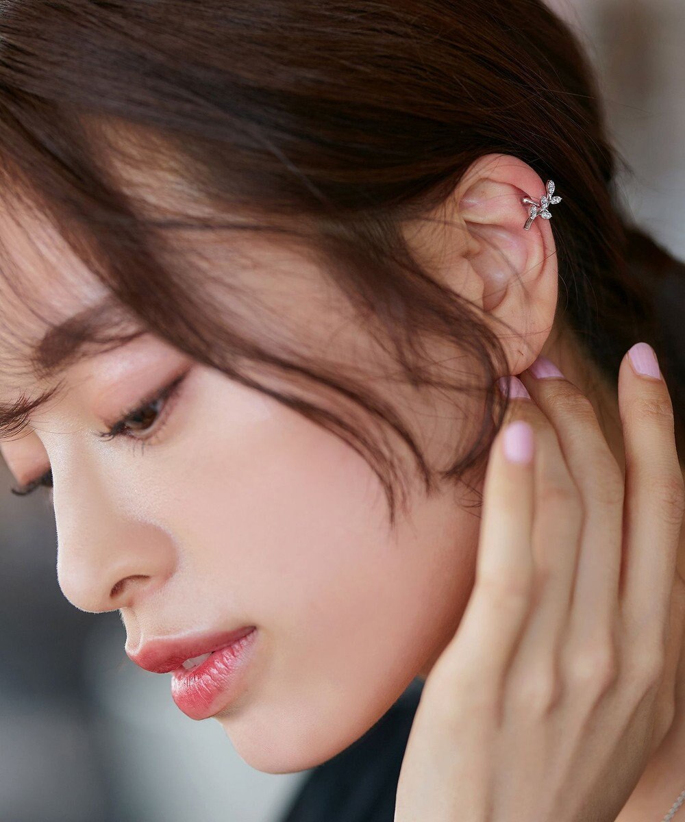 Tiaclasse 【選べる3種類】プラントモチーフイヤーカフ 