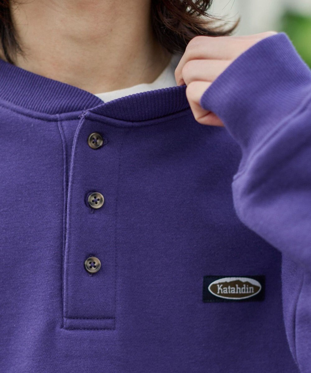 WEGO 【ユニセックス着用ITEM/MLサイズ展開/裏起毛】ショートドロストヘンリーネックプルオーバー 