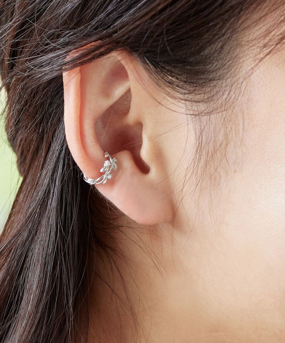 Tiaclasse 【選べる3種類】プラントモチーフイヤーカフ 