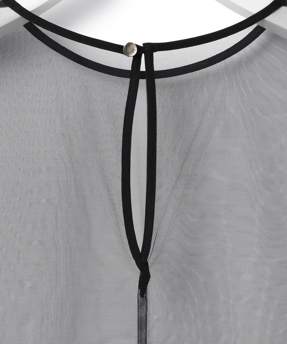 23区 【GOLD LABEL/見上愛さん着用】チュール ペプラムブラウス 