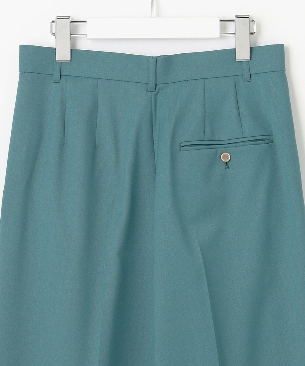 自由区 【洗える】TWラチネストレッチワイドクロップド パンツ 