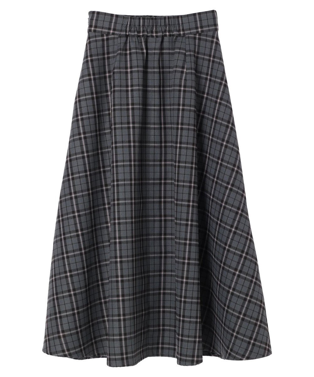 earth music&ecology チェックフレアスカート 