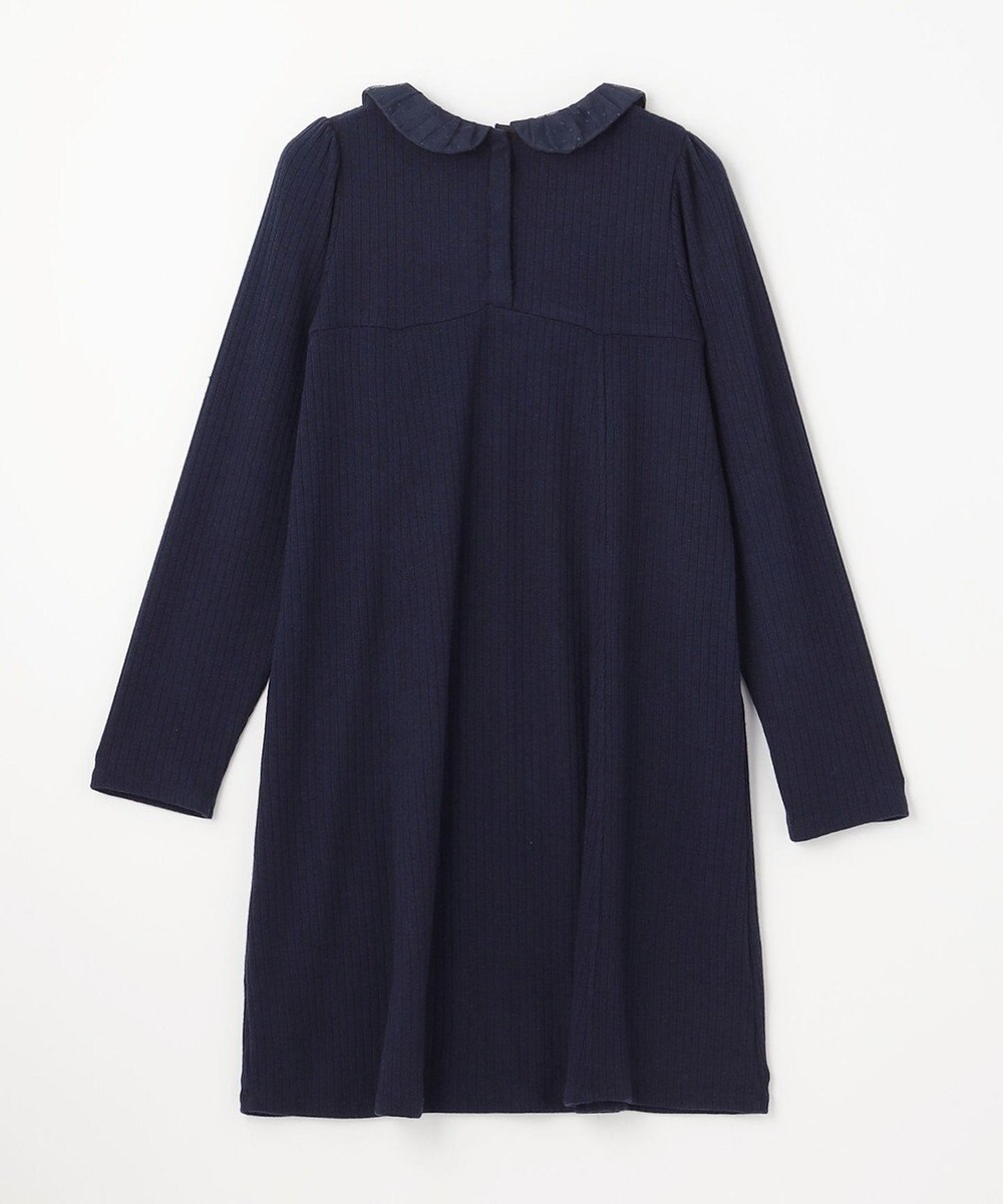 組曲 KIDS 【150-160㎝】バイカラーニットソー ワンピース 