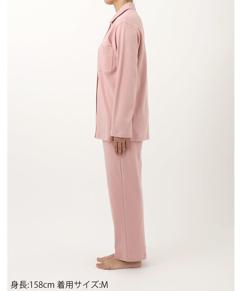 ワコール／睡眠科学 パジャマ 長袖 長ズボン 綿100%(本体) 天綿使用 上下セット 前開き YDW446 睡眠科学／ワコール 