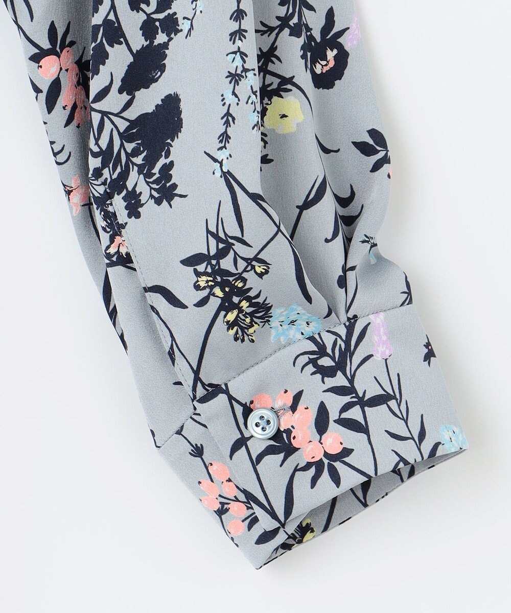 自由区 S 【WEB&一部店舗限定】ハーバルフロープリント8分袖 ワンピース 