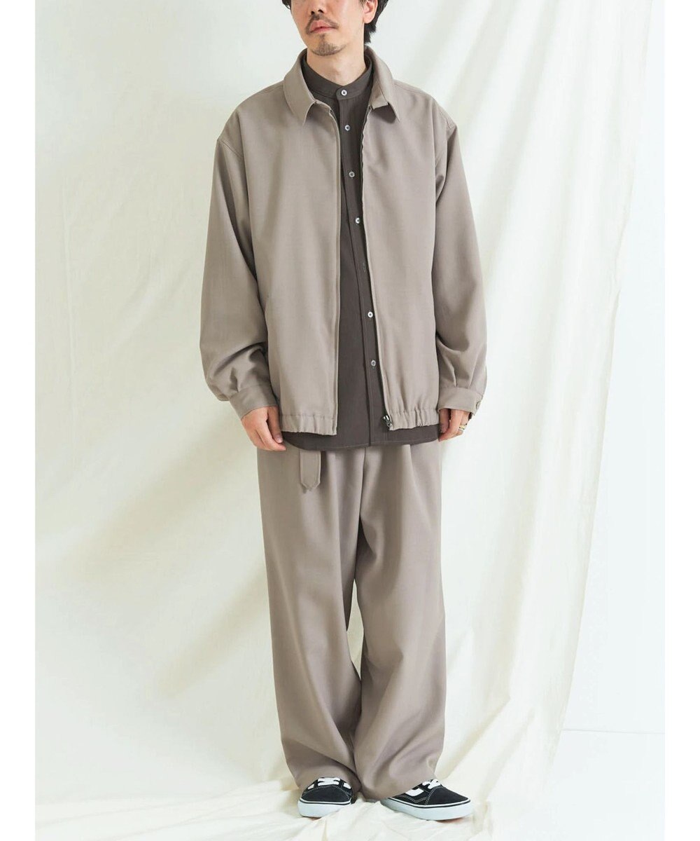 CRAFT STANDARD BOUTIQUE ポリエステルツイルベルテッドパンツ 