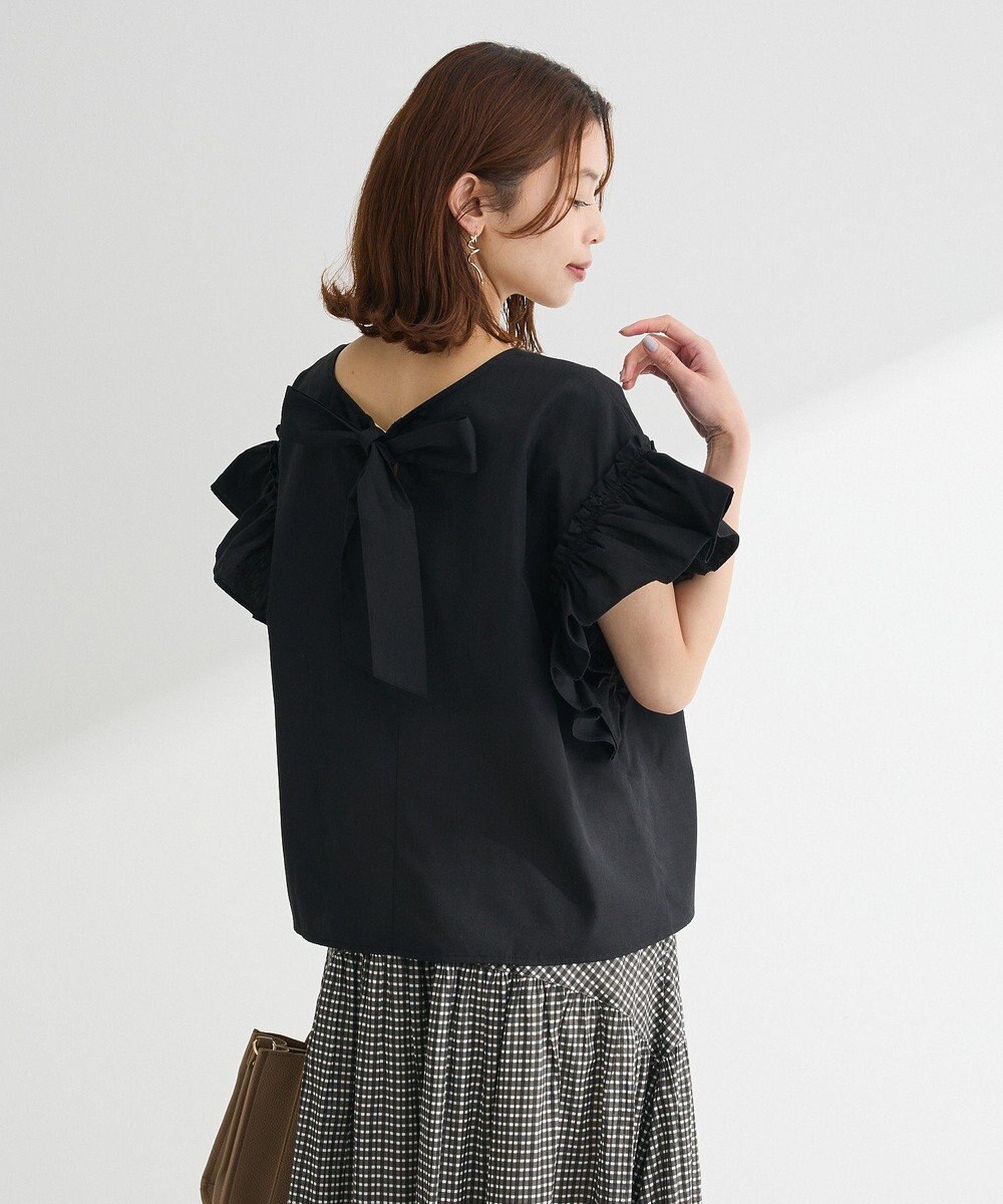Green Parks ・ＥＬＥＮＣＡＲＥ　ＤＵＥ　バックリボンブラウス 