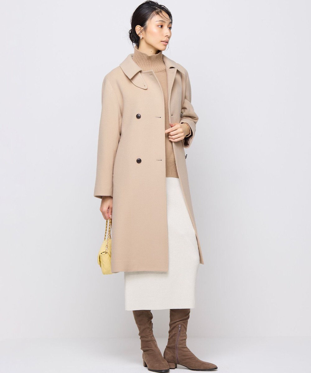 組曲 ライトビーバー トレンチライク ロングコート 