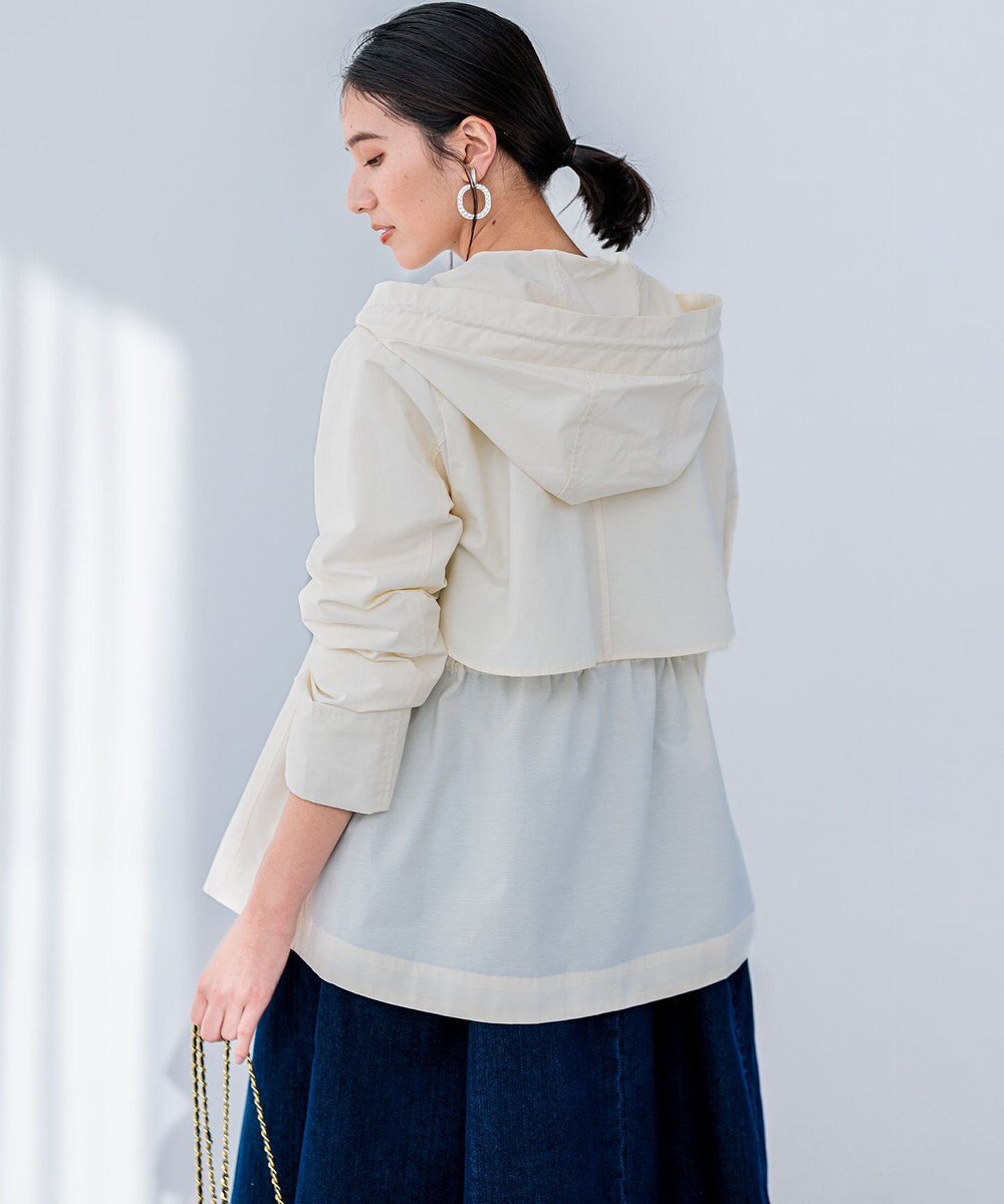 組曲 L 【フード取り外し可】2WAYショート丈ライトアウター 