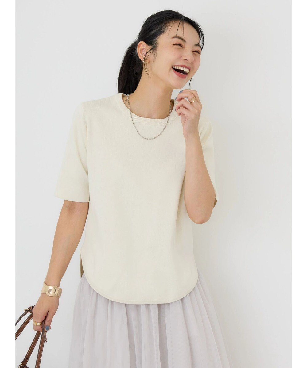 AMERICAN HOLIC ５分袖ニットプルオーバー 