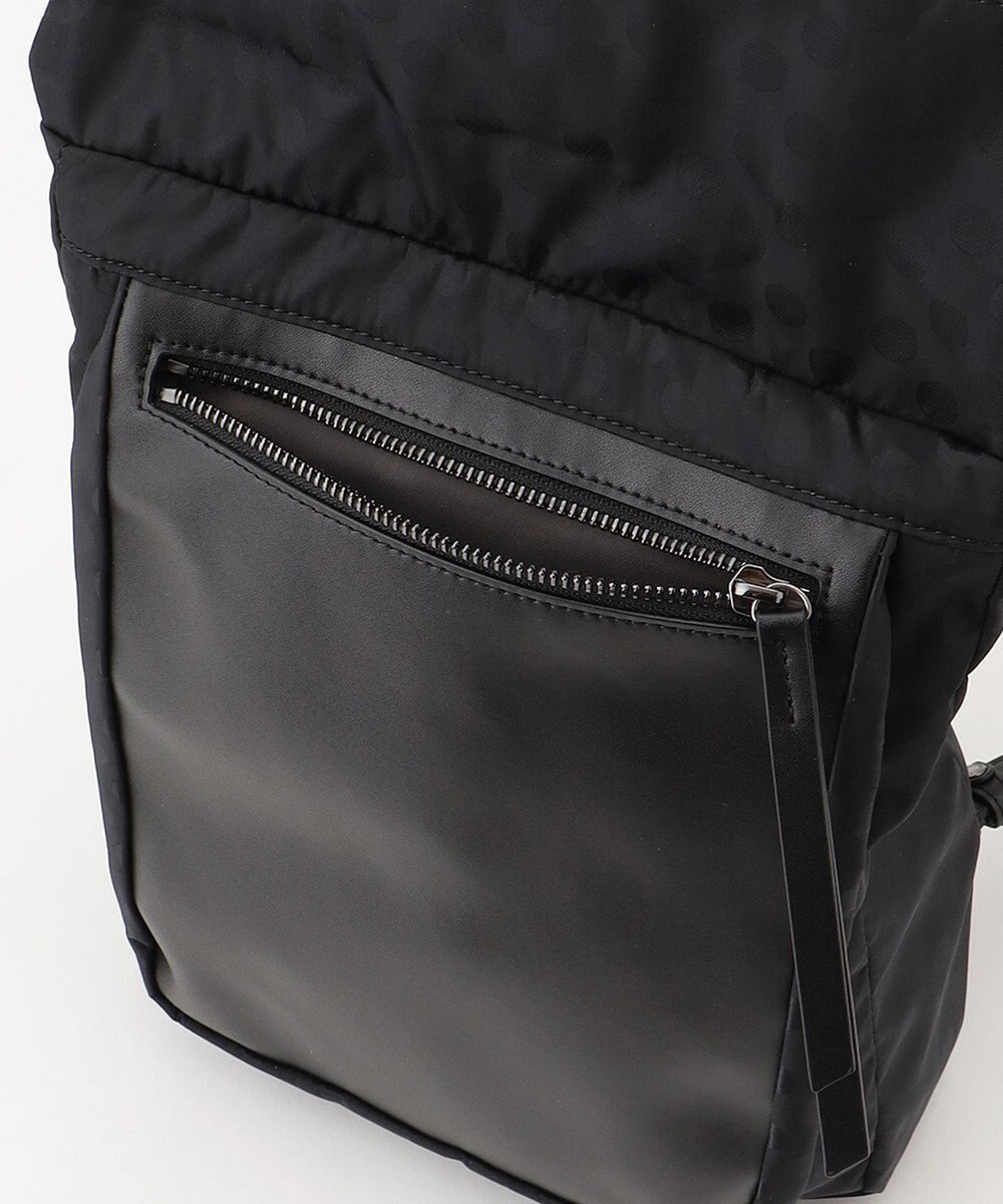 Y'SACCS はっ水ドットジャカード リサイクルレザーコンビ リュック 