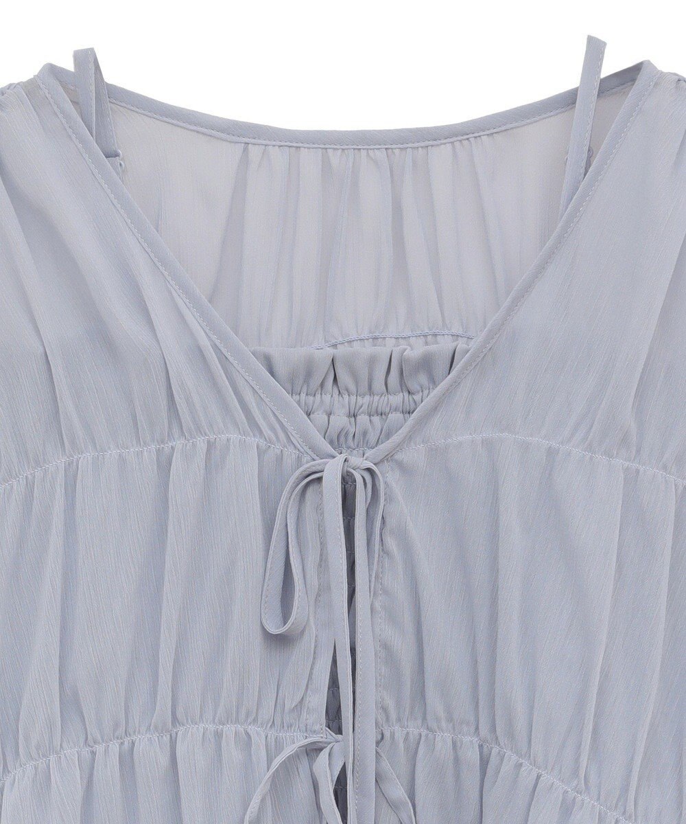 earth music&ecology ＳＥＴ２点シアーシャーリングブラウス＋インナー 