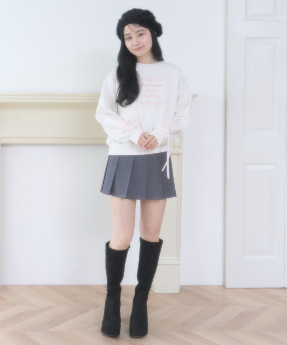 WEGO レースアップリボンスウェット 