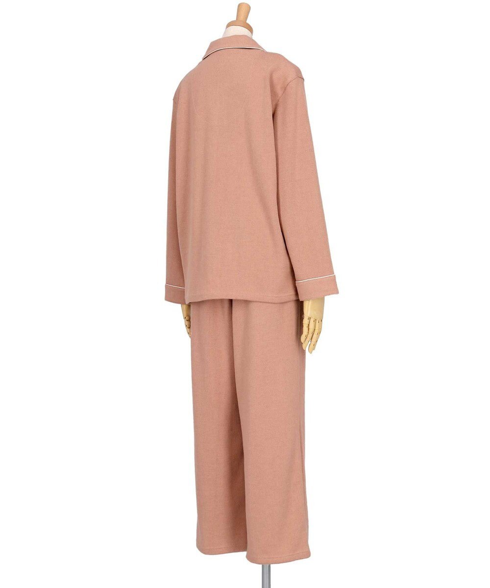 une nana cool 【綿混】ソフトコットンリブ 長袖開襟パジャマ MADE WITH LIBERTY FABRIC 