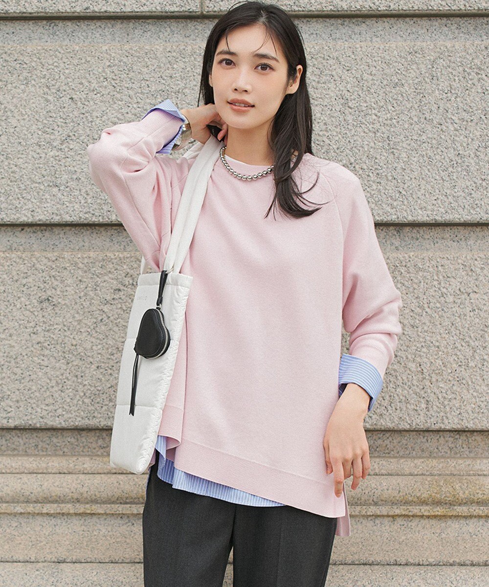 UNFILO L コットンカシミヤニット クルーネック 