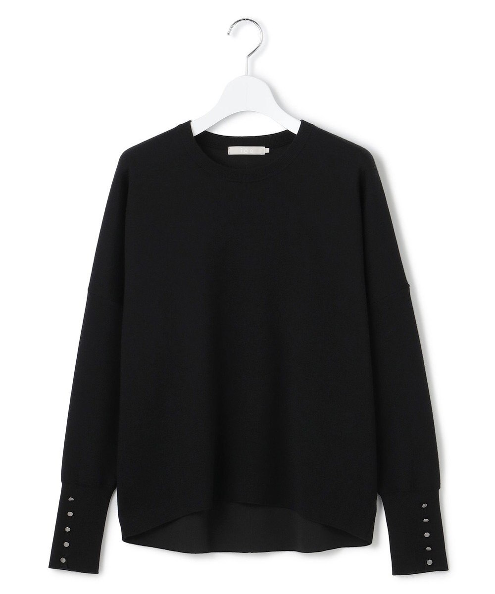 ICB 【洗える】 シルキーウールダブルフェイス ニットプルオーバー 