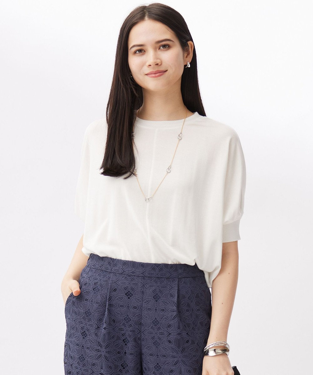 自由区 ドレーピードルマンスリーブ ニットソー 