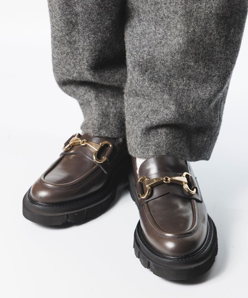 BONTRE 【LucaGrossi/ルカグロッシ】厚底ビットローファー/G873M-UA 