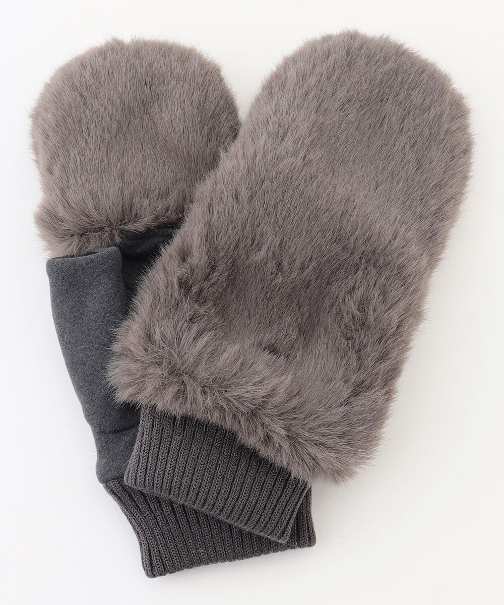 ANY カバー付きファーグローブ 