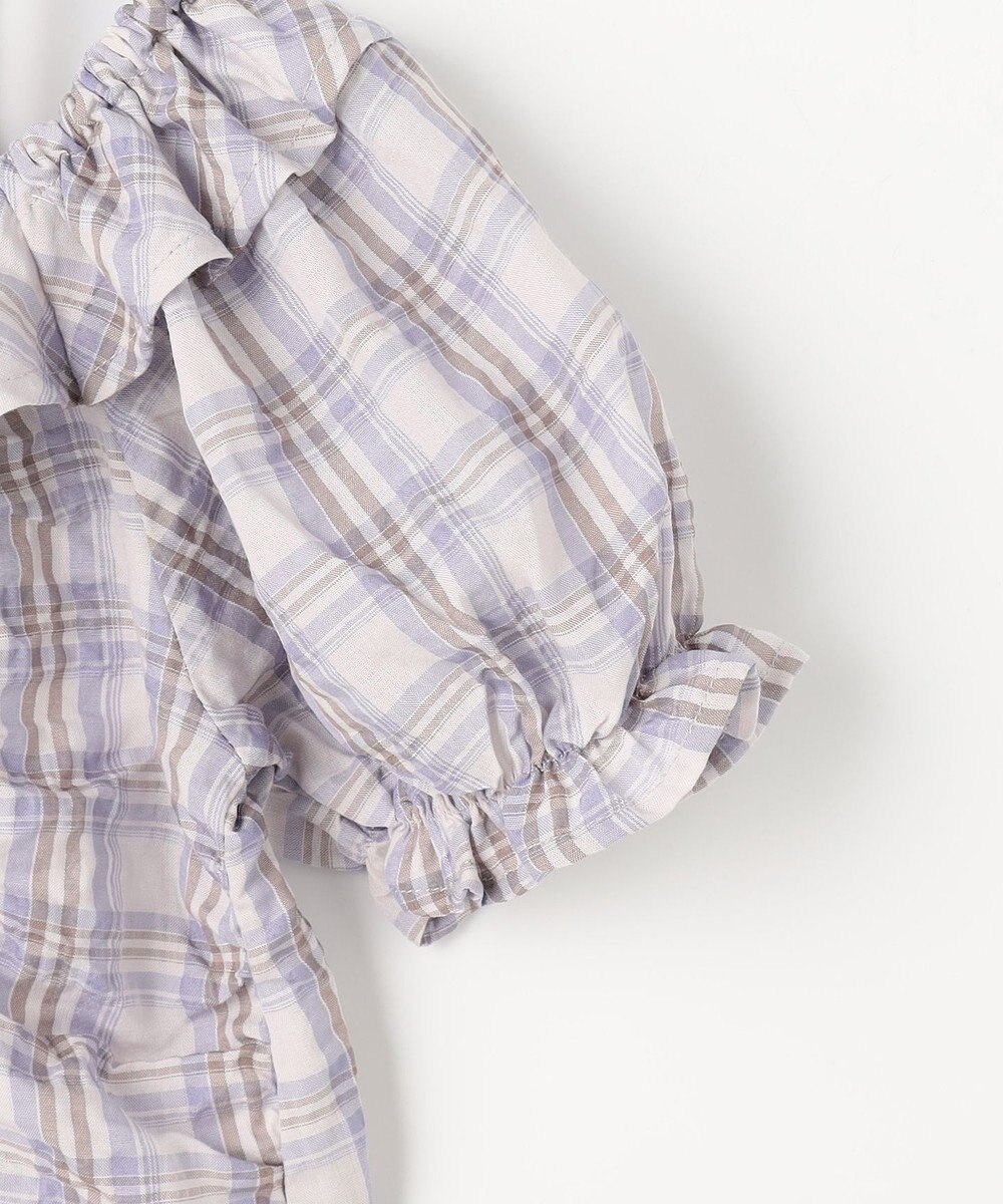 ANY KIDS 【洗濯機可能】2WAY チェックブラウス 