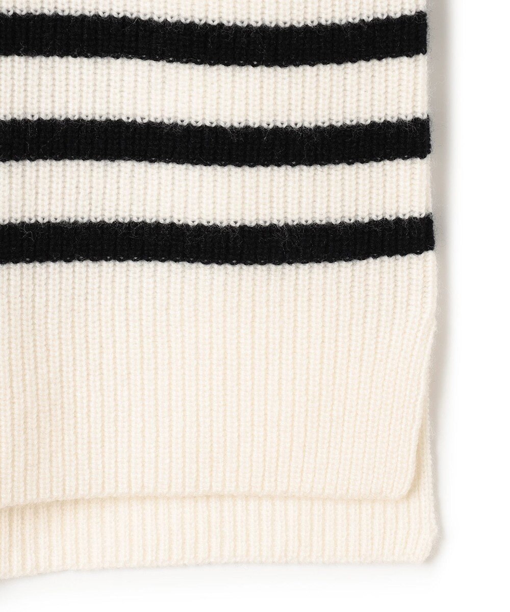 23区 S 【洗える】ウールカシミヤ パネルボーダー ニット 