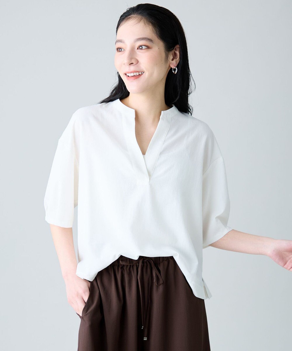 ANY 楽映えスキッパーブラウス 