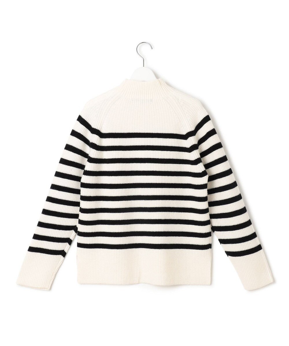 23区 S 【洗える】ウールカシミヤ パネルボーダー ニット 