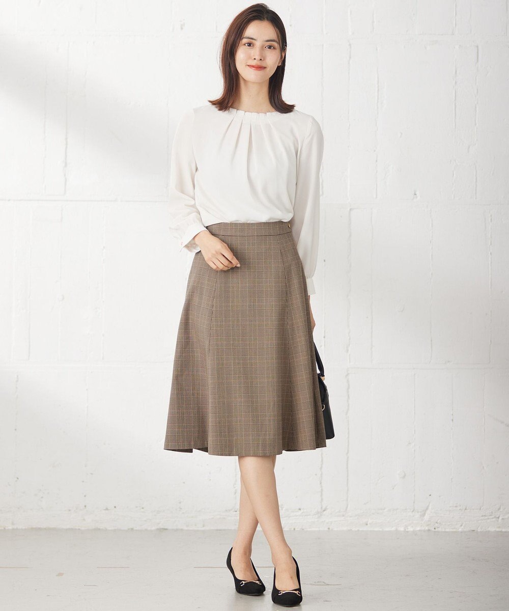 ANY SIS 【洗える】フロントタックノーブル ブラウス 