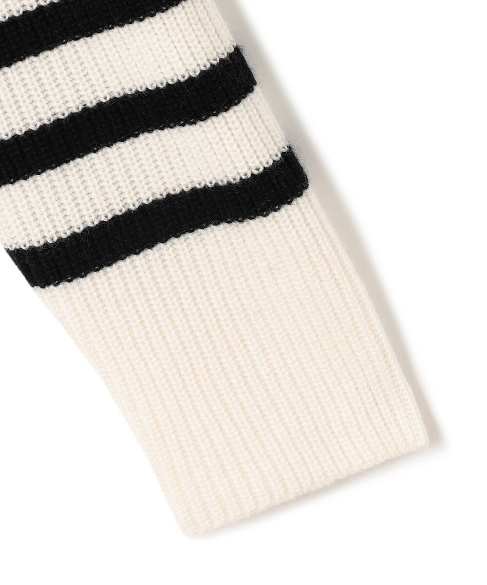 23区 S 【洗える】ウールカシミヤ パネルボーダー ニット 