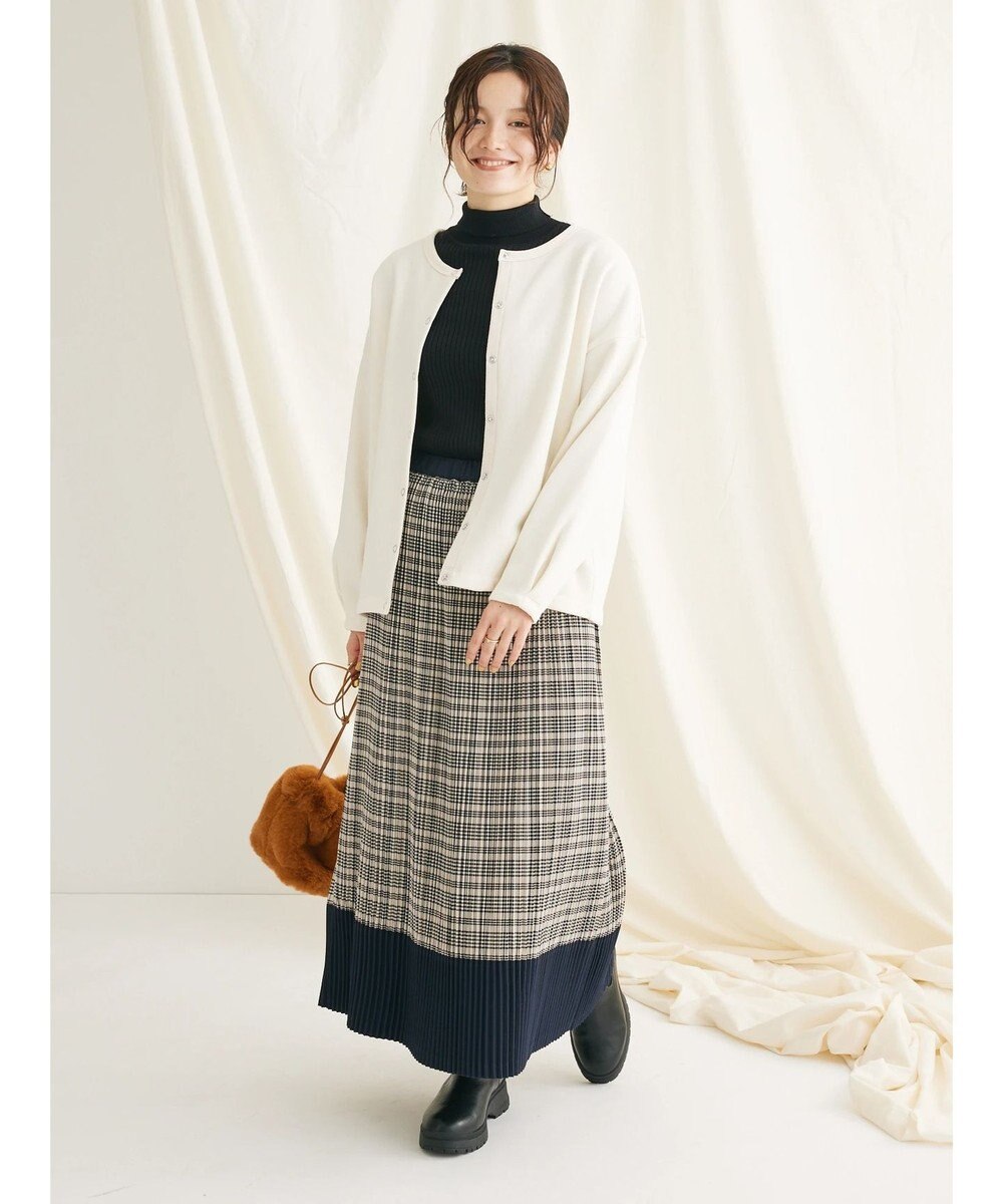 CRAFT STANDARD BOUTIQUE 裏起毛リングドットカーディガン 