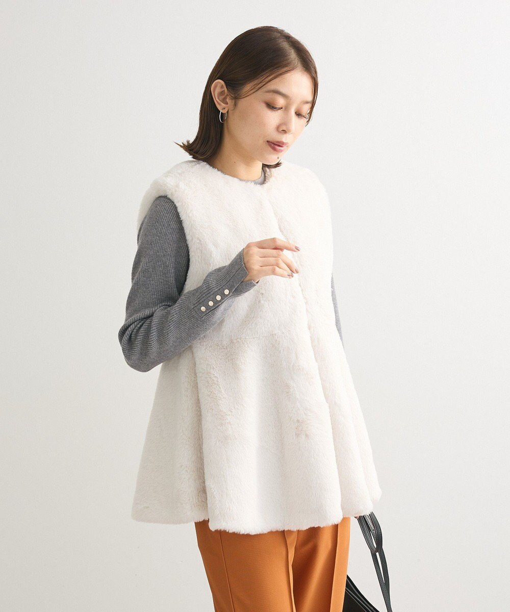 Green Parks ・ＥＬＥＮＣＡＲＥ　ＤＵＥペプラムフェイクファーベス 