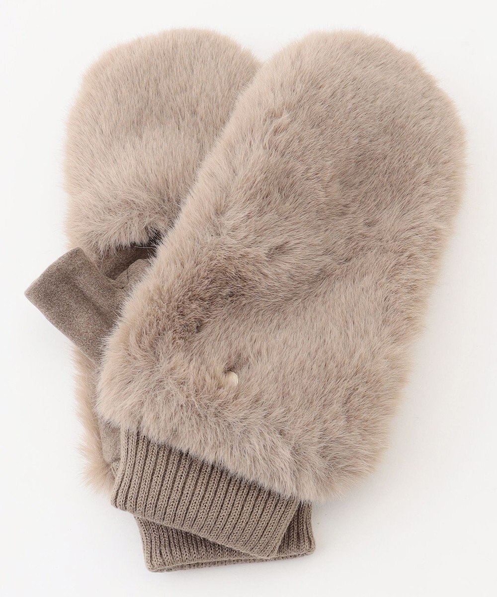 ANY カバー付きファーグローブ 