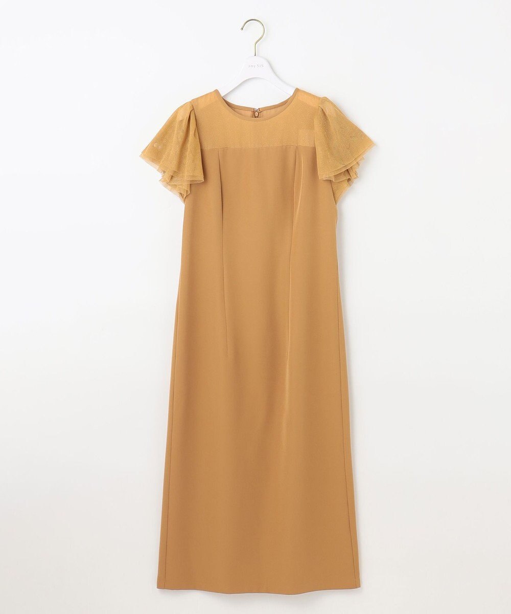 ANY SIS フリルスリーブペンシル ドレス 