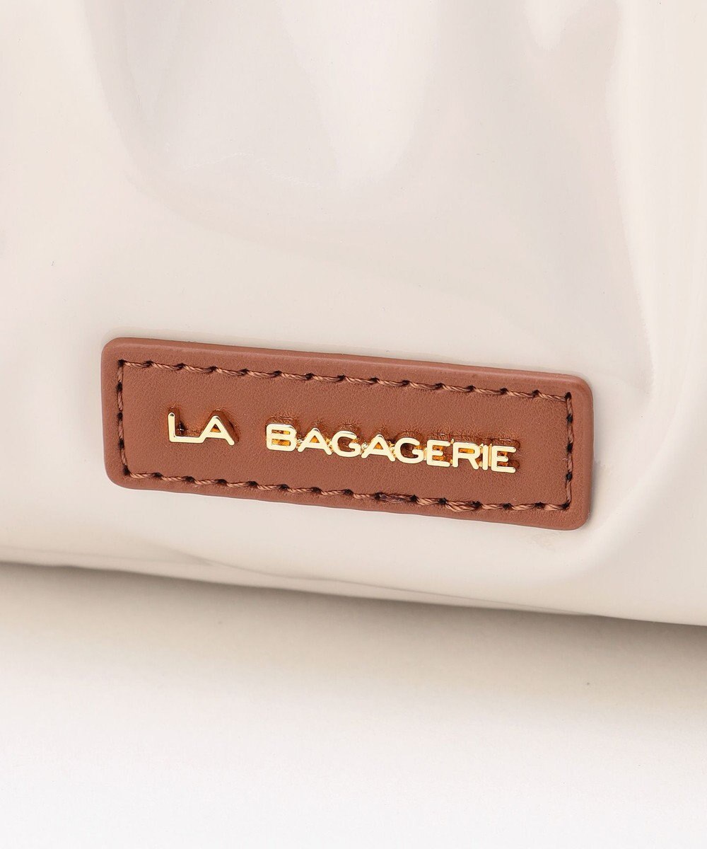 LA BAGAGERIE ソフトエナメル2WAYハンドバッグ Sサイズ 