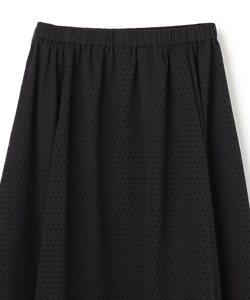 UNFILO L 【セットアップ着用可/ウエストゴム】FINE MOVE パンチング ドット スカート 