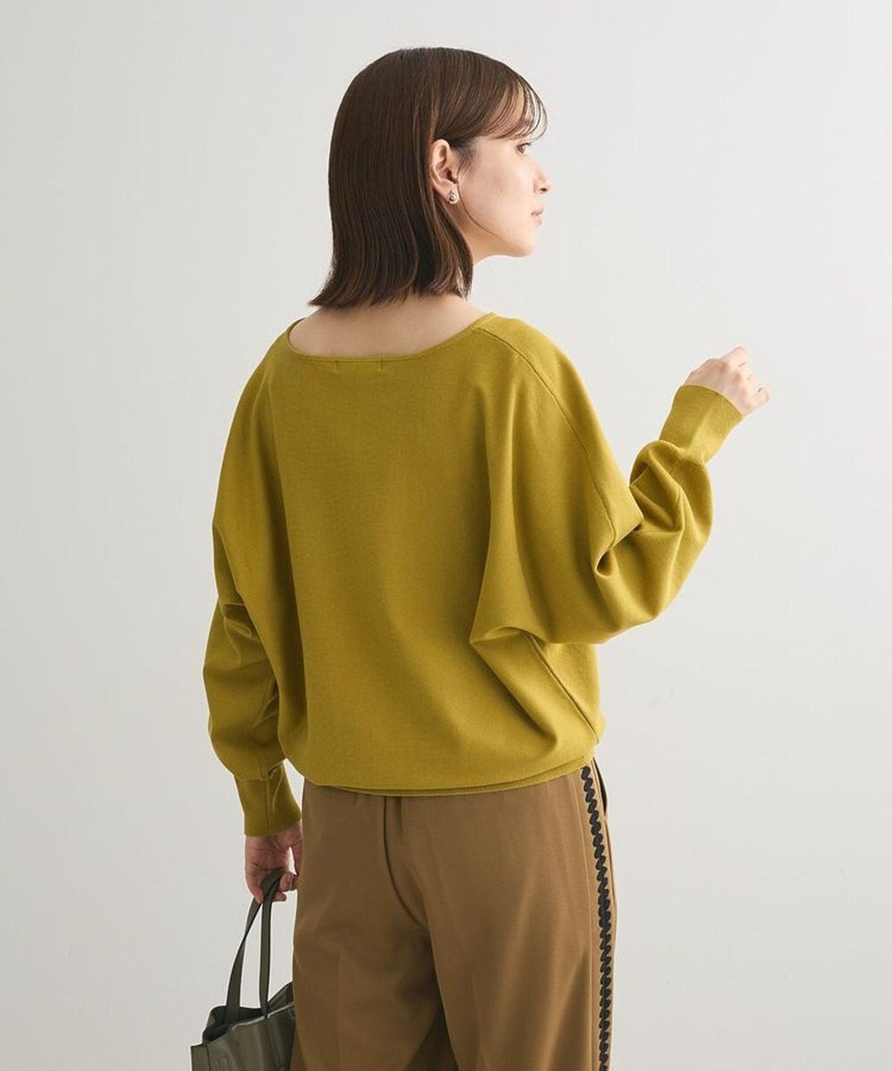 Green Parks 洗える　Ｖネックドルマンニットプルオーバー 