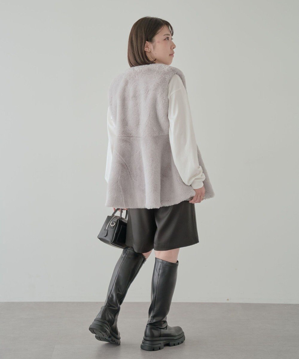 Green Parks ・ＥＬＥＮＣＡＲＥ　ＤＵＥペプラムフェイクファーベス 