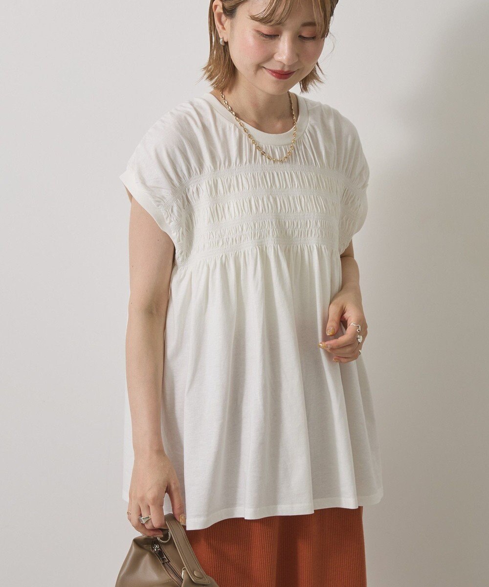 AMERICAN HOLIC シャーリング半袖フレアプルオーバー 