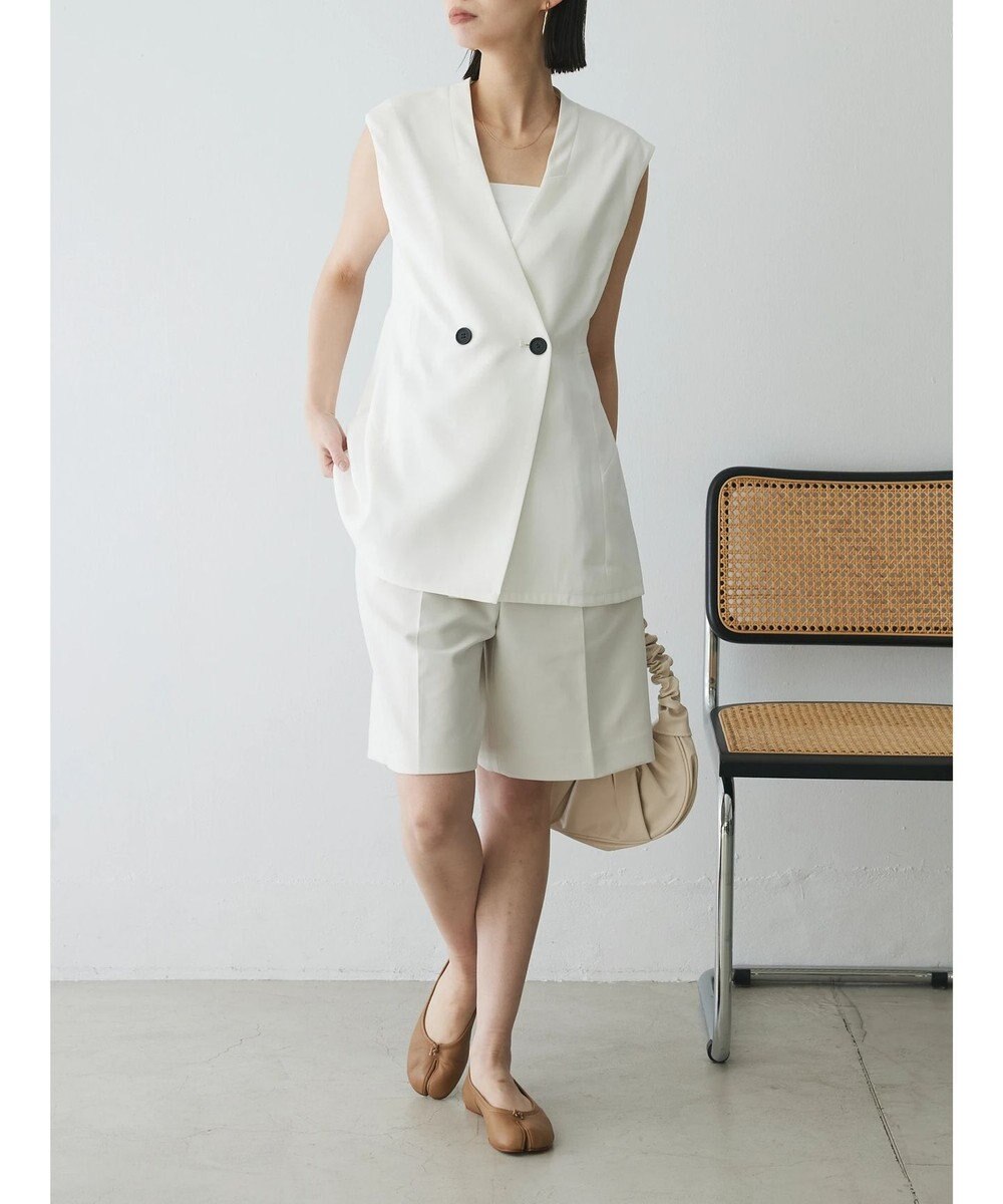 Green Parks AnriettMusee ネック切替デザインベスト 