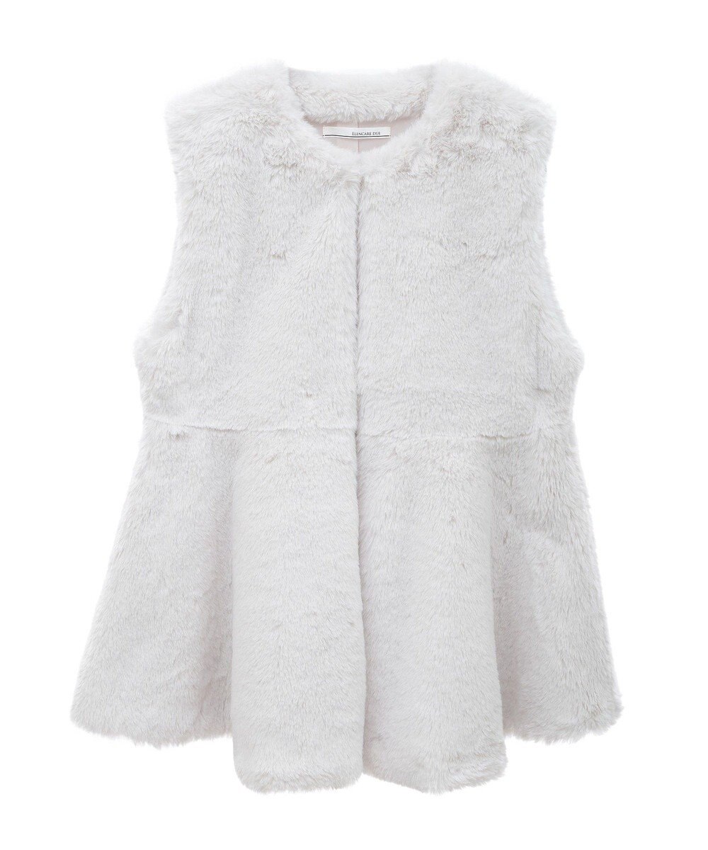 Green Parks ・ＥＬＥＮＣＡＲＥ　ＤＵＥペプラムフェイクファーベス 