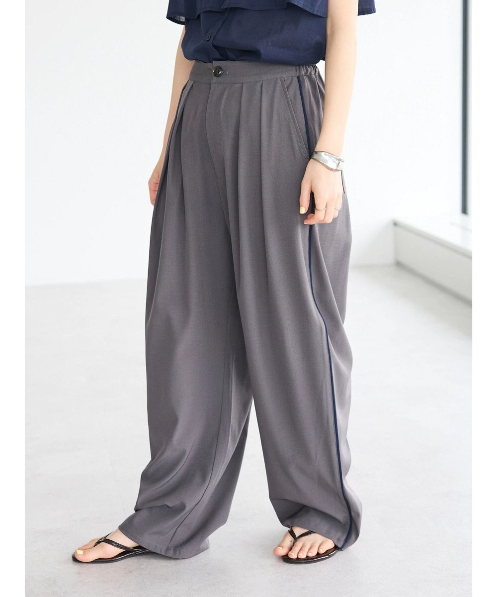 CRAFT STANDARD BOUTIQUE サイド配色パイピングパンツ 