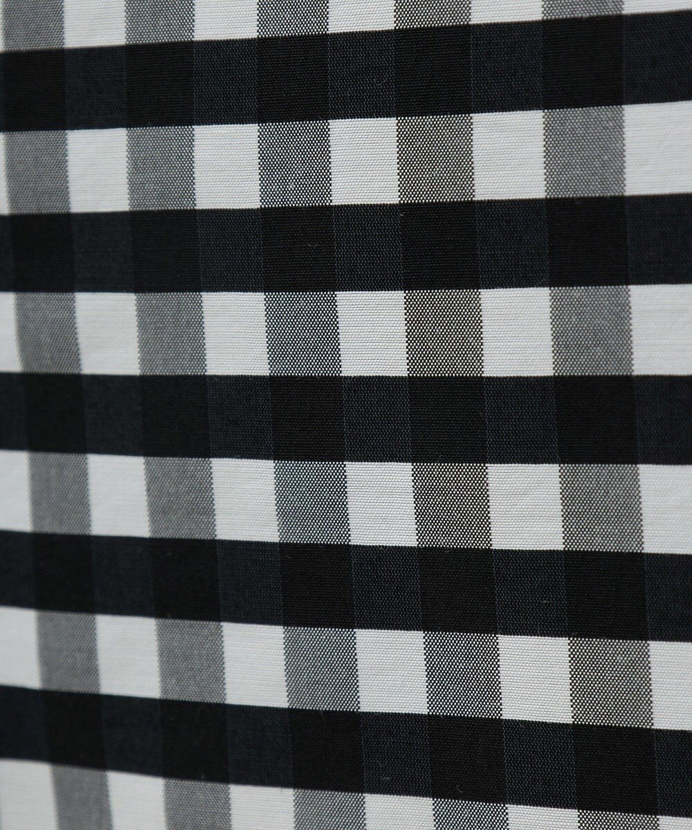 Maison de FLEUR ブランドロゴ刺繍ギンガムスクエアトート 