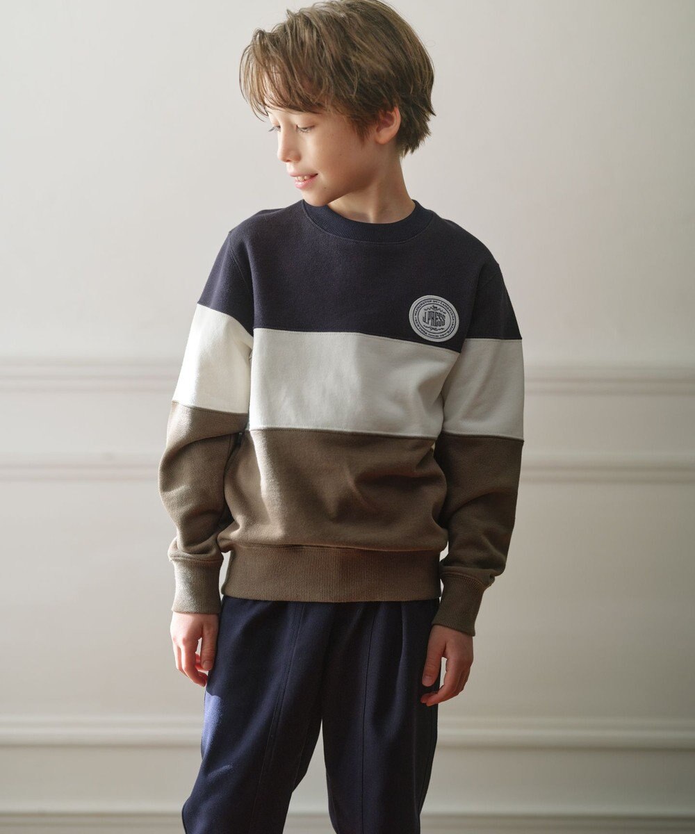 J.PRESS KIDS 【100-130cm】COMBI トリコロール トレーナー 