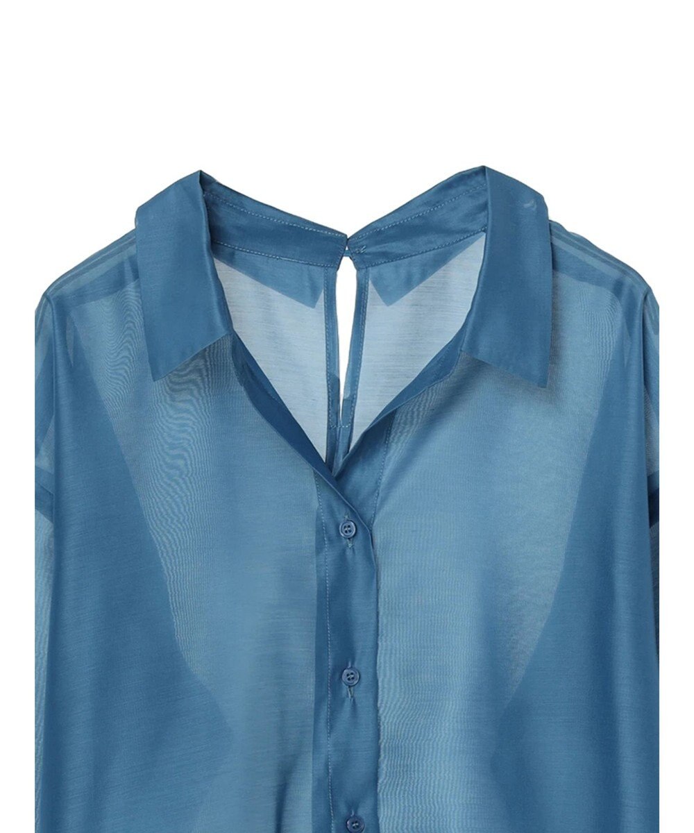 earth music&ecology オープンデザインシアーシャツ 